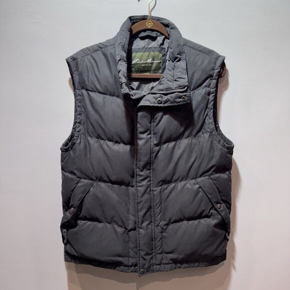 Men's Eddie Bauer EB550 Premium Goose Down Winter Puffer Vest Size Medium - Picture 1 of 6